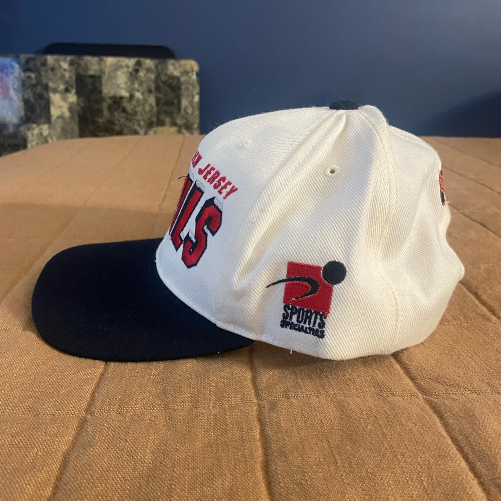 Vintage New Jersey Devils Red, White & Black Cap - Picture 2 of 6